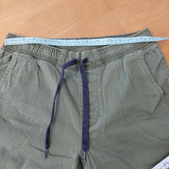 ARIZONA JEAN CO drawstring Elastic Cotton Cargo Joggers Olive men Size 29 - Picture 7 of 9